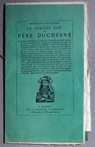 Revolución Francesa: portada de La gran alegría del Padre Duchesne alrededor de 1790