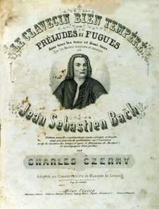 Frontispicio de “Preludios y Fugas” de Johann Sebastian Bach