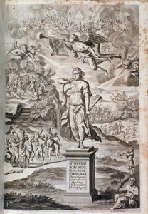 Frontispicio de Phonurgia nova (1673) de Unknown artist