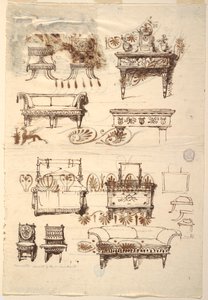 Diseños de muebles de Unknown artist