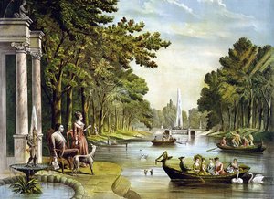 General La Fayette (1757 - 1834) en su residencia de verano de Unknown artist