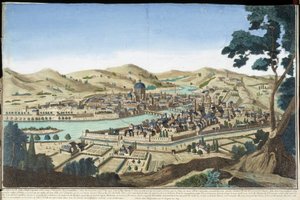 Vista general de Florencia - grabado de Unknown artist