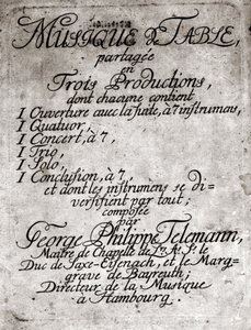 Georg Philipp Telemann. Compositor alemán (Magdeburgo
