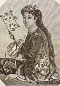 Grecia (siglo XIX). Sociedad. Joven griego. 1879. Grabado de Unknown artist