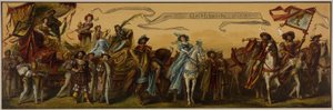 Hans Makarts procesión de la ciudad Viena de Unknown artist