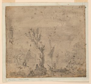 Escena del puerto de Unknown artist