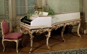 Clavicémbalo del compositor austriaco Wolfgang Amadeus Mozart de Unknown artist