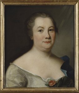 Retrato de la poeta Hedvig Charlotta Nordenflycht de Unknown artist