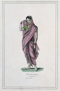 Hindustán: damisela - en “Álbum de los viajes” de Unknown artist