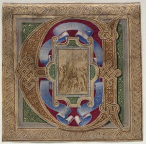 Historiated Initial (E) Excised from the Colonna Missal: The Martyrdom of St. Stephen de Unknown artist