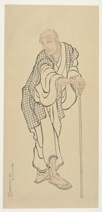 Hokusai como un anciano