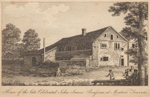 Casa del célebre John James Rousseau, en Moutiers-Travers de Unknown artist