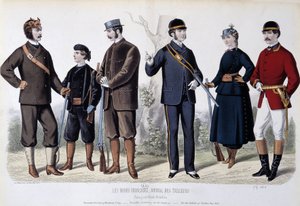 Trajes de caza, "Le Journal des tailors" de Unknown artist