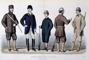 Trajes de caza, "Le Journal des tailors" de Unknown artist