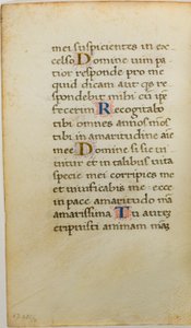 Hoja de manuscrito iluminada de Unknown artist