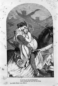 Ilustración para “La bella dama sin piedad” del poeta John Keats (1795-1821) Siglo XIX de Unknown artist