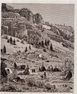 Campamento indio en el Bosque Kaibab, EE.UU. - en “Tour du Monde”