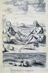 Indios alimentándose - en "Dialogue ou interview d