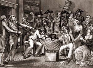Interior del Comité Revolucionario. c. 1794 de Unknown artist