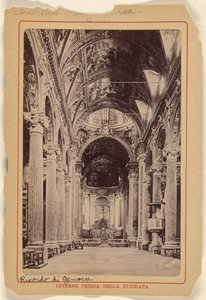 Interior de la iglesia de la Nunziata de Unknown artist