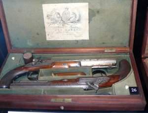 Juego de duelo de pistolas de Joseph Manton de Unknown artist