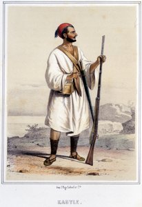 Hombre kabyle en Argel durante la segunda mitad del siglo XIX de Unknown artist