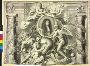 Rey de Francia Luis XIV (huella) de Unknown artist