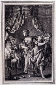 La Chageure des trois commerces- en “Tales et nouvelles en vers” de Jean La Fontaine. 1762. de Unknown artist