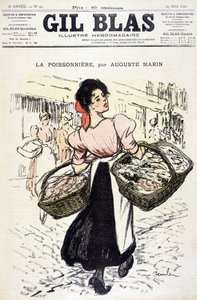 La fishonnière por Auguste Marin. En “Gil Blas”, el 27/05/1898.