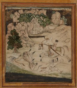 Paisaje: una escena de caza de Unknown artist