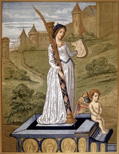 Laure lleva el amor al templo de la castidad (Laura de Noves)