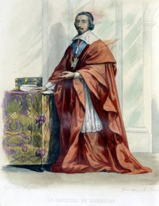 Le cardinal de Richelieu - en “Le Plutarque français”, ed. Mennechet de Unknown artist