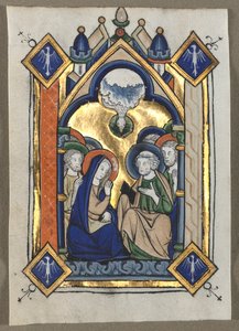 Hoja extraída de un Salterio: Pentecostés