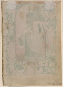 Hoja de un libro de horas: en blanco (verso) de Unknown artist