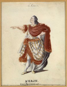 Lekain (Henri Louis Cain (Henri-Louis Le Kain) (1729-1778) como Nerón en "Britannicus" de Racine de Unknown artist