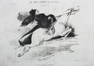 Las pequeñas alegrías de la equitación: Lancades. Va a ocurrir una desgracia de Unknown artist