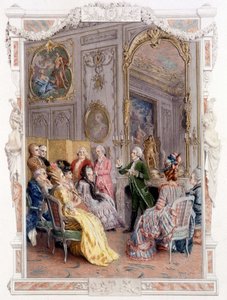 Feria literaria en el siglo XVIII - en "Una mujer de calidad en el siglo pasado"