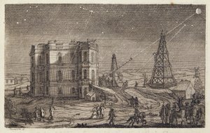La observación de las estrellas - en "Tablas astronómicas del sol, la luna, los planetas, las estrellas fijas y los satélites de Júpiter y Saturno" por Cassini, Imprimerie Royale, París