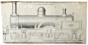 London and North Western Express Locomotora placa 112 de Unknown artist