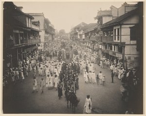 Procesión de llegada de Lord Tawhurst por Lord Harris Road de Unknown artist