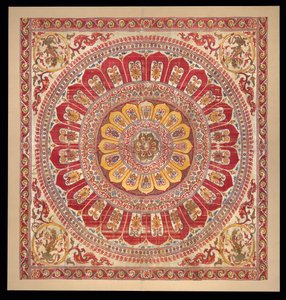 Dosel de pétalos de flor de loto de Unknown artist