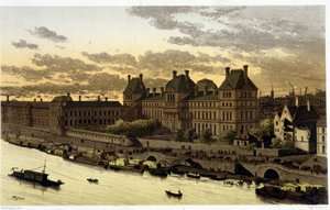 Louvre bajo Luis XIV en “París a través de los siglos desde el siglo XIII hasta la actualidad” 1882 de Unknown artist