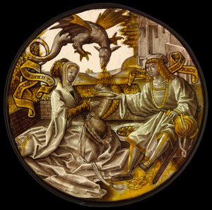 Amantes en un jardín