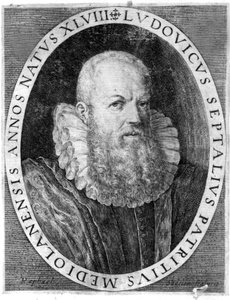 Ludovico Settala (1552 - 1633), médico italiano en Pavía. de Unknown artist