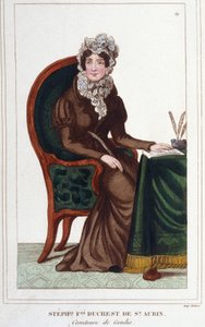 Madame de Genlis - Retrato de Stephanie Felicite de Crest de Saint-Aubin de Unknown artist