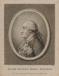 Barón Mayor General Steuben (aguafuerte) de Unknown artist