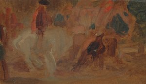El hombre del caballo blanco de Unknown artist