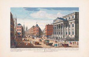 Mansion House, Londres en el siglo XVIII de Unknown artist