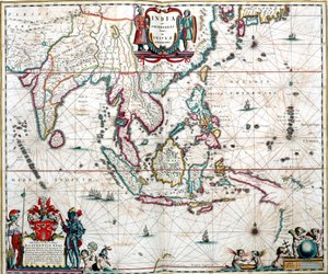 Mapa de Asia del Atlas Blaeu