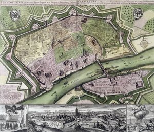 Mapa de Frankfurt de Unknown artist